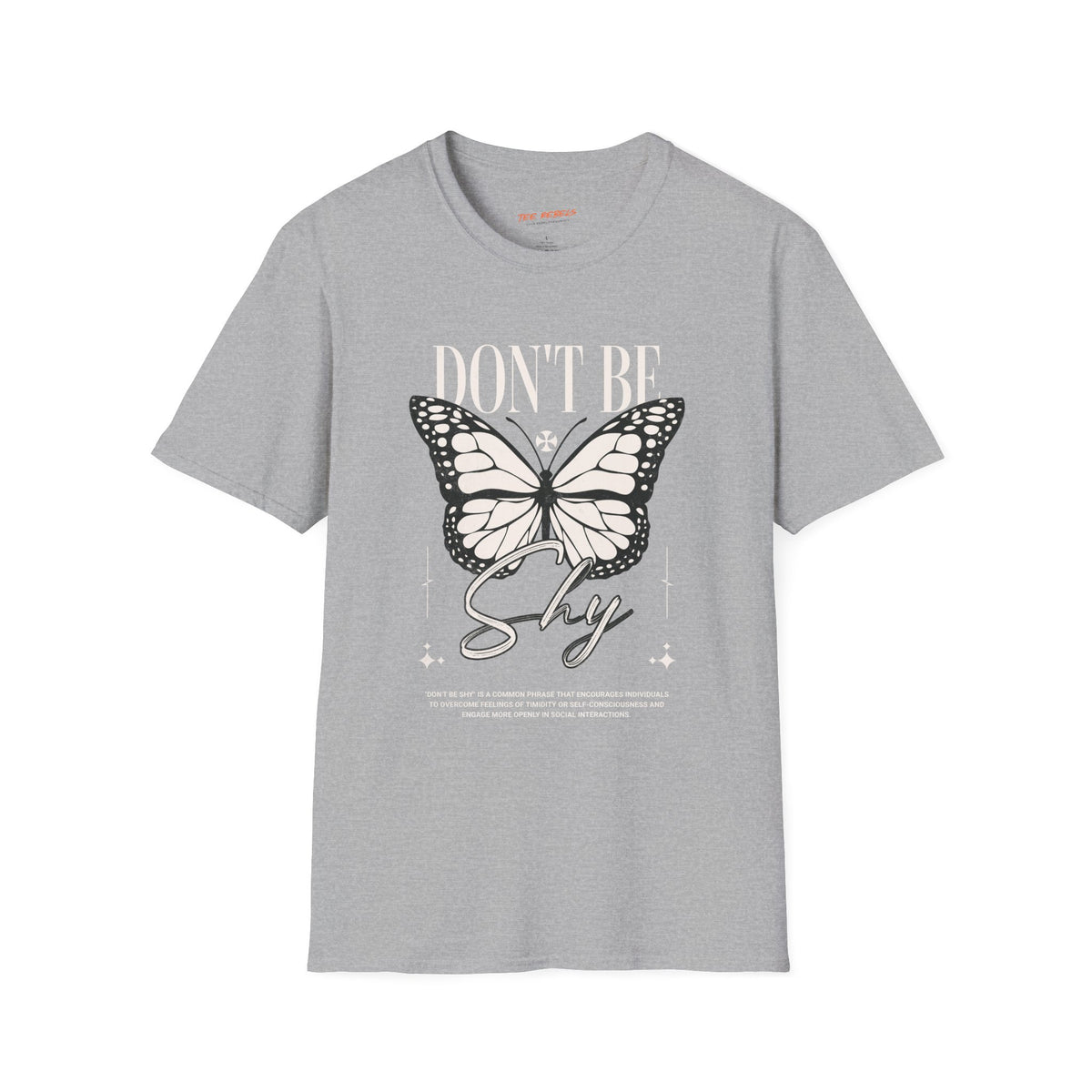 Inspirational Butterfly “Don’t Be Shy” & “Spread Love” T-Shirt