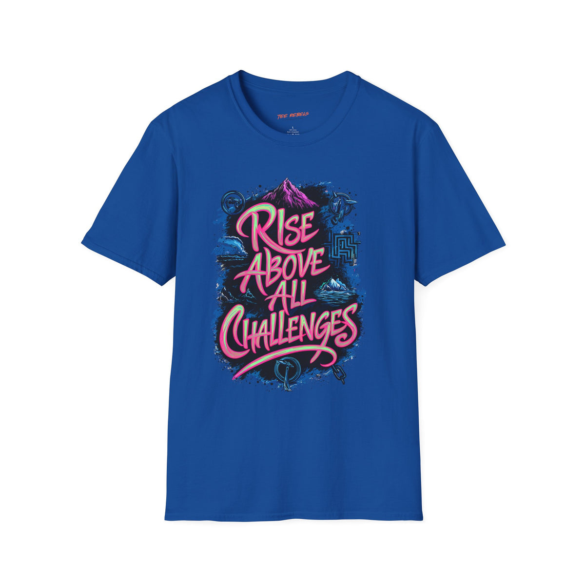 Motivational T-Shirt - Rise Above All Challenges & Spread Love T-Shirt