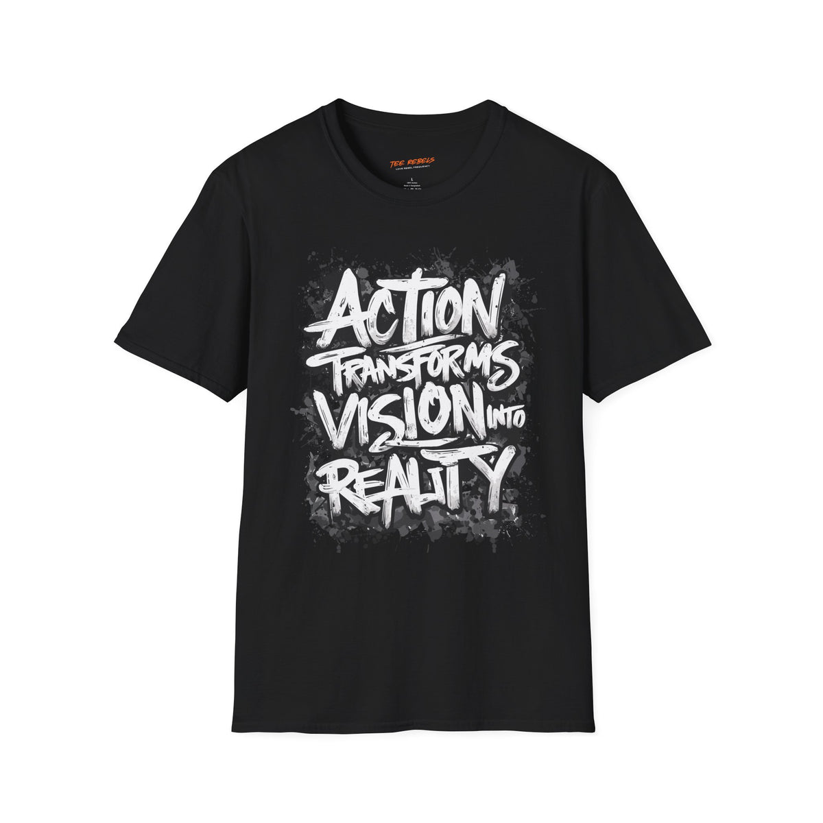 Action Transforms Vision Into Reality Motivational Graphic T-Shirt - Spread Love