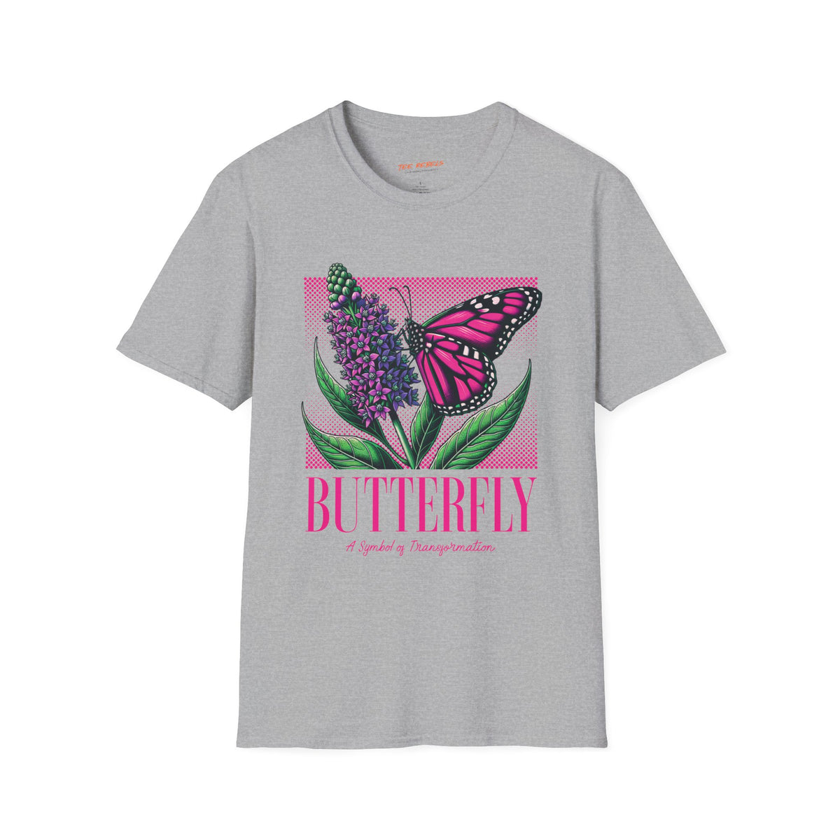 Spread Love Butterfly & Rose Graphic T-Shirt