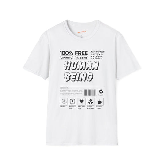 Human Being Unisex Softstyle T-Shirt - Human Rebel Frequency