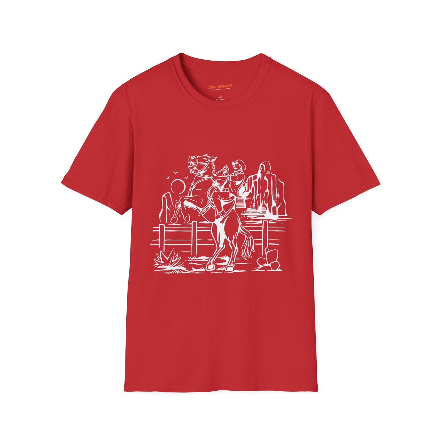 Rodeo Unisex Streetwear Graphic T-Shirt, Spread Love Vibe, Perfect for Summertime Outings, Gift for Friends, Casual Wear, Everyday Style