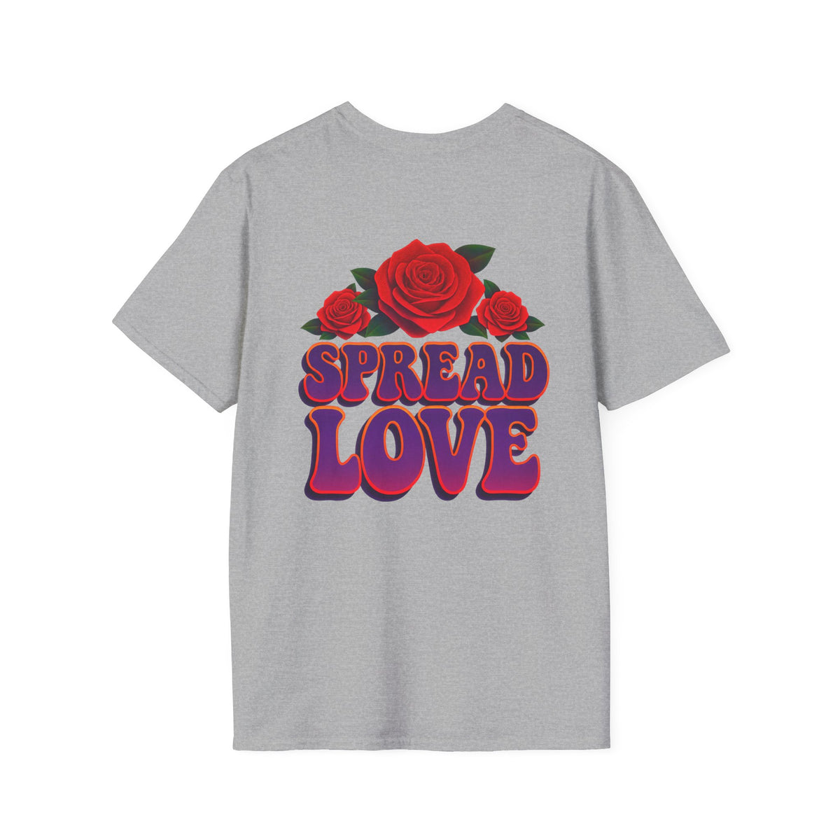 Spread Wings Spread Love Rose & Butterfly Graphic T-Shirt