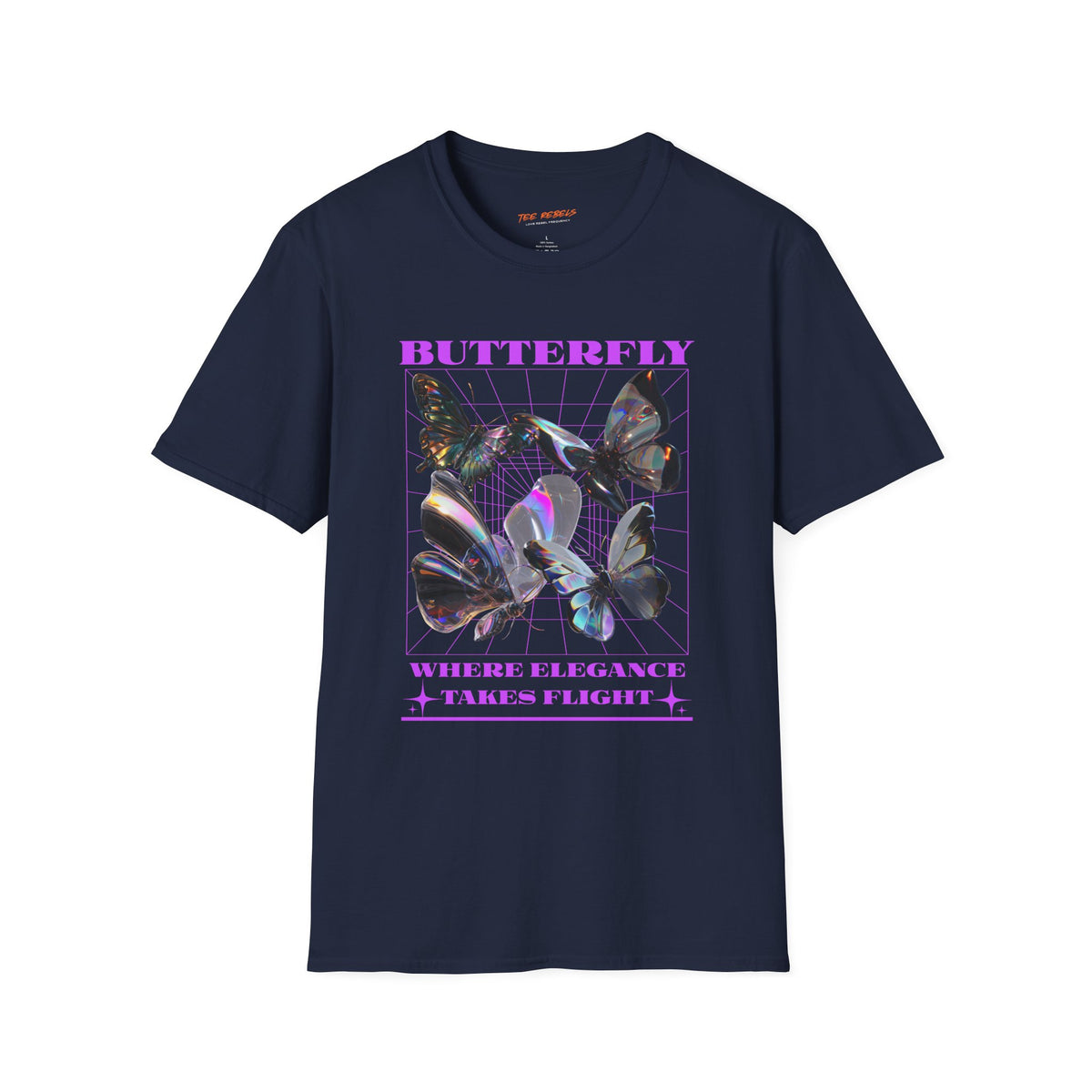 Butterfly Where Elegance Takes Flight  Spread Love Graphic T-Shirt