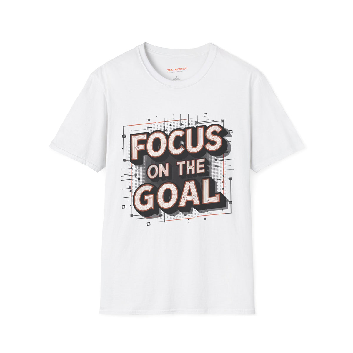 Motivational T-Shirt - Focus on the Goal & Spread Love Graphic T-Shirt