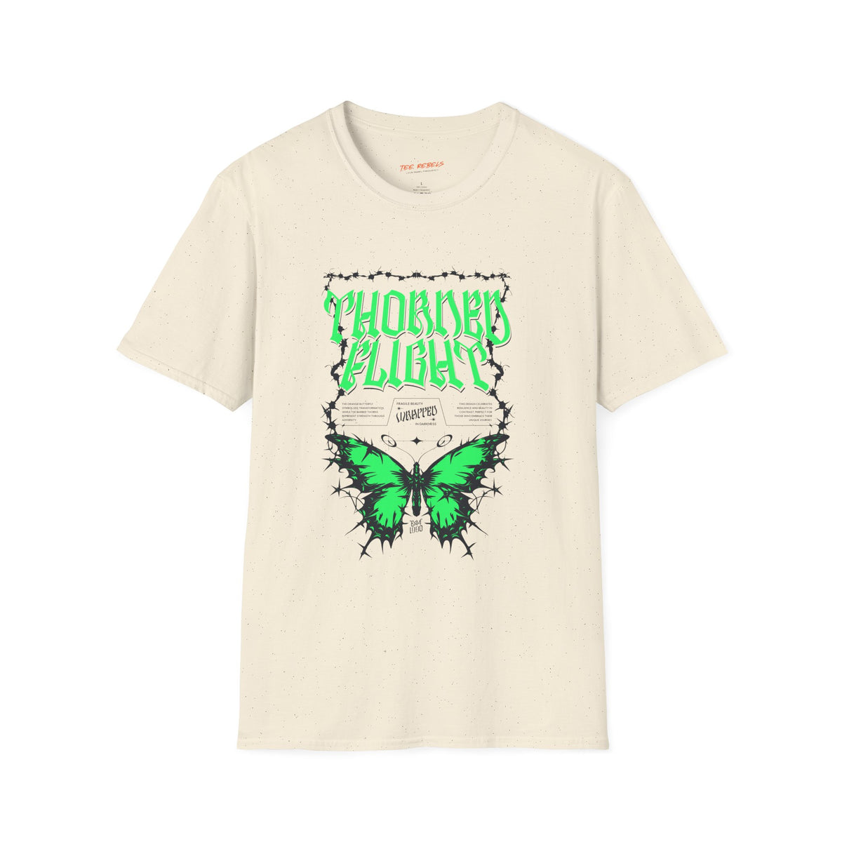 Gothic Butterfly Spread Love Graphic T-Shirt