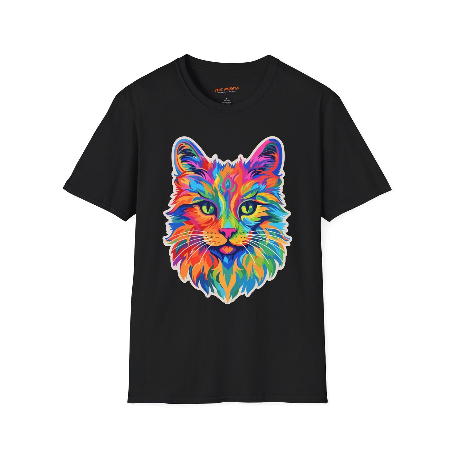 Psychedelic Feline Cat Unisex T-shirt | Cat Rebel Frequency