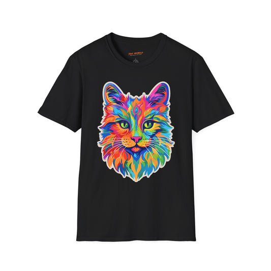 Psychedelic Feline Cat Unisex T-shirt | Cat Rebel Frequency