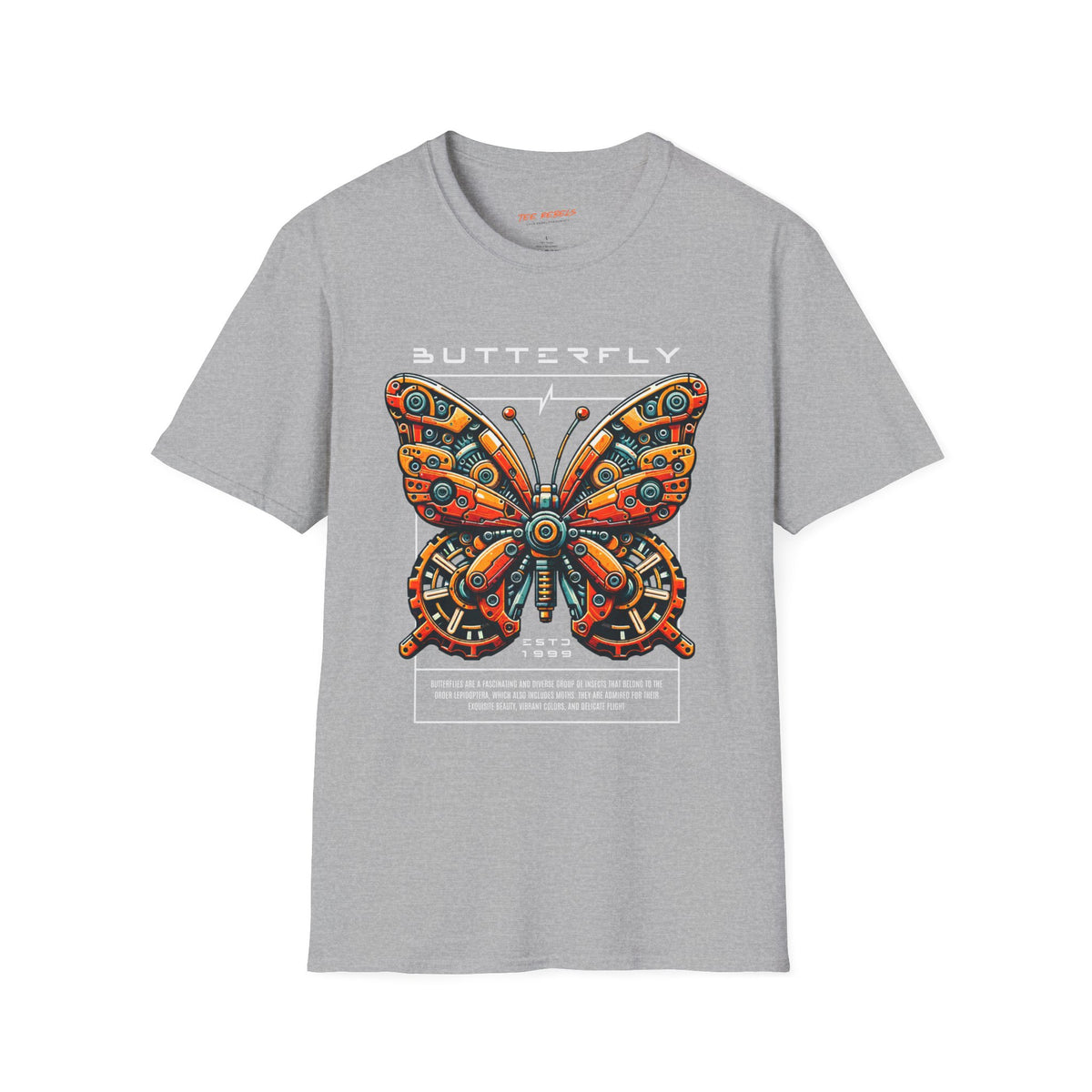 Retro Floral Butterfly Graphic Tee Spread - Love Rose T-Shirt