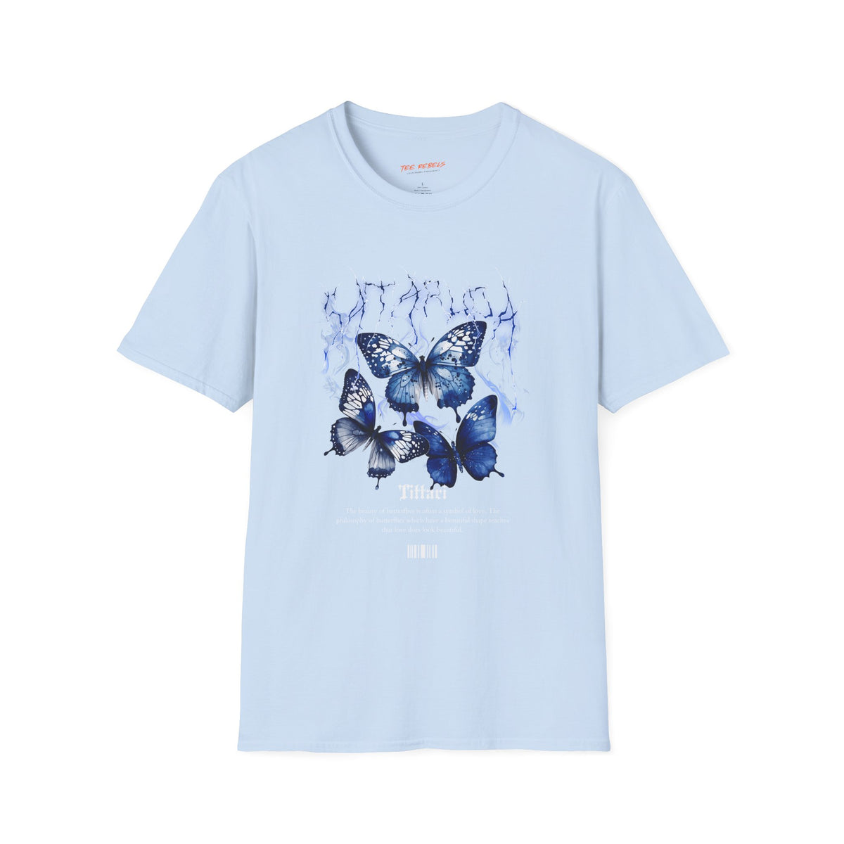 Satarupa Butterfly Spread Love Rose Graphic T-Shirt