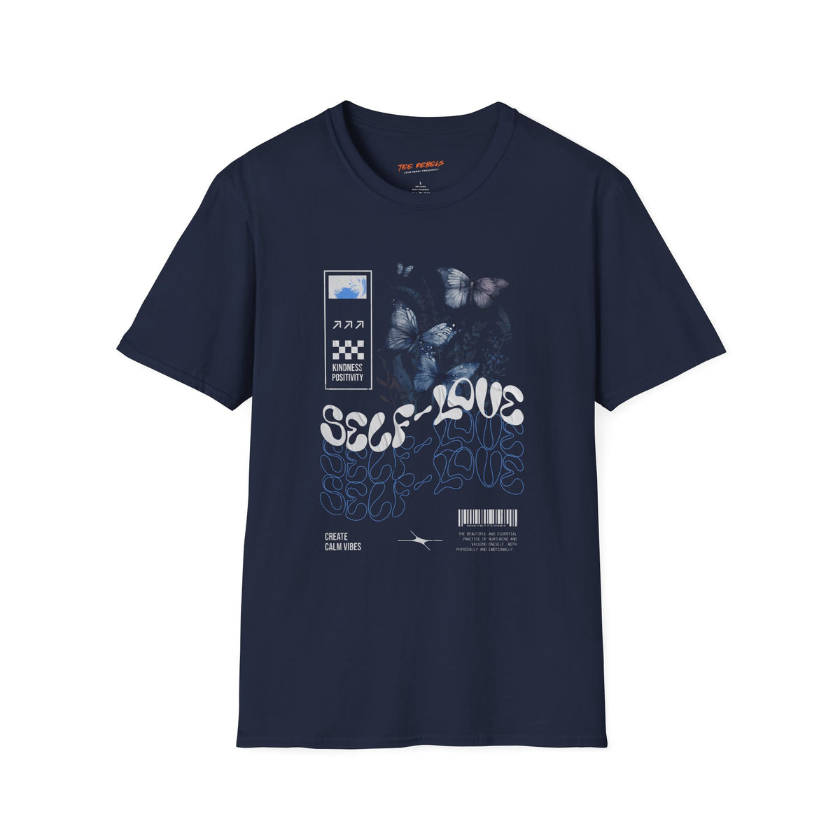 Self-Love Butterfly Spread Love Rose Graphic T-Shirt