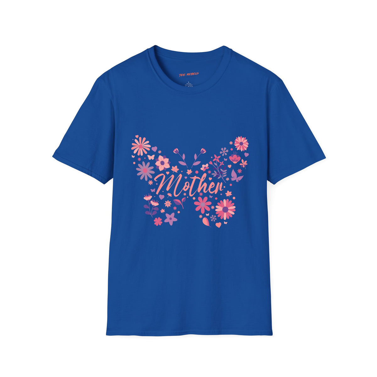 Mother Butterfly Graphic Spread Love Floral T-Shirt