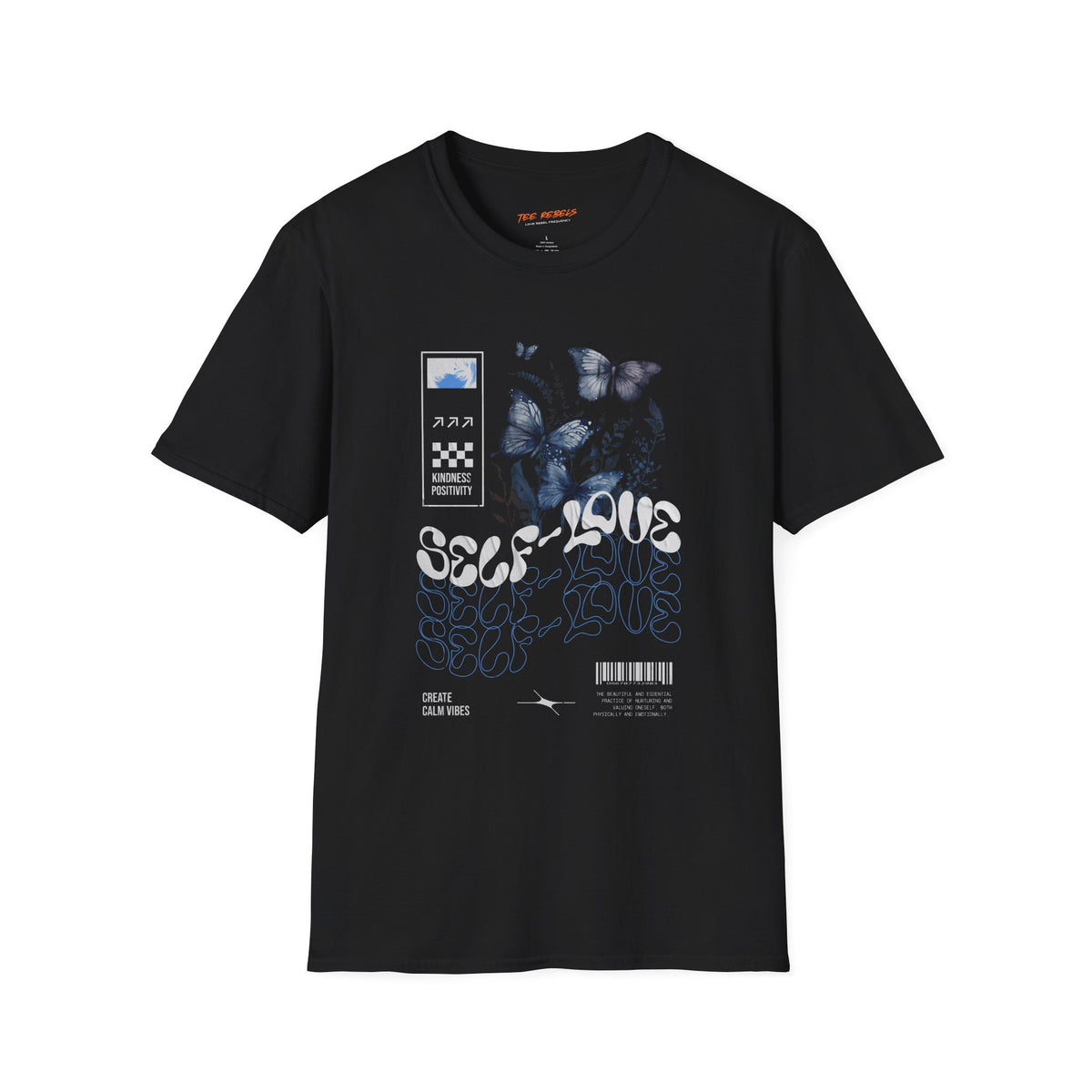 Self-Love Butterfly Spread Love Rose Graphic T-Shirt