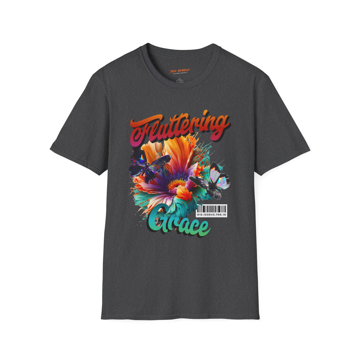 Fluttering Grace Butterfly Spread Love Floral Graphic T-Shirt