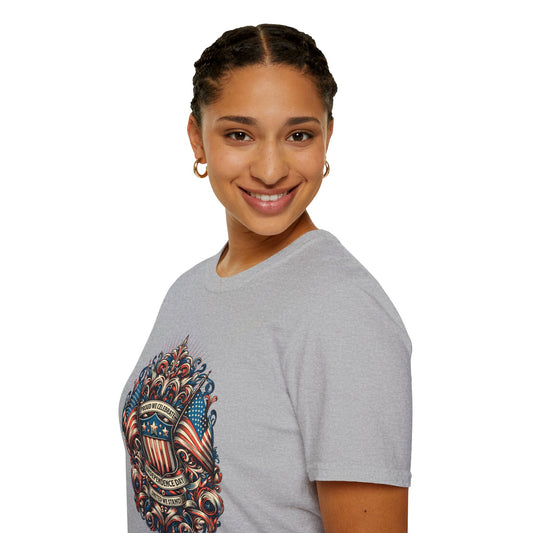 Patriotic Independence Day USA Unisex Streetwear T-Shirt | American Graphic T-Shirt | Patriotic Rebel Frequency