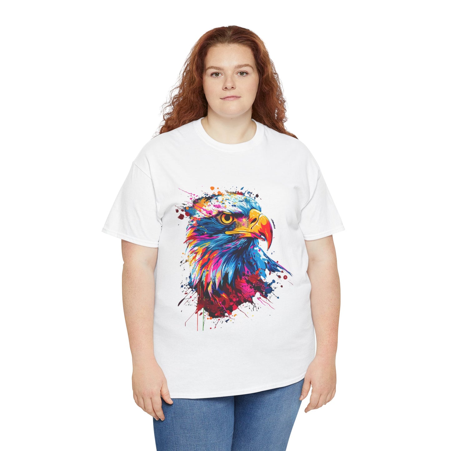 Colorful Eagle Unisex Heavy Cotton Tee | Eagle Rebel Frequency