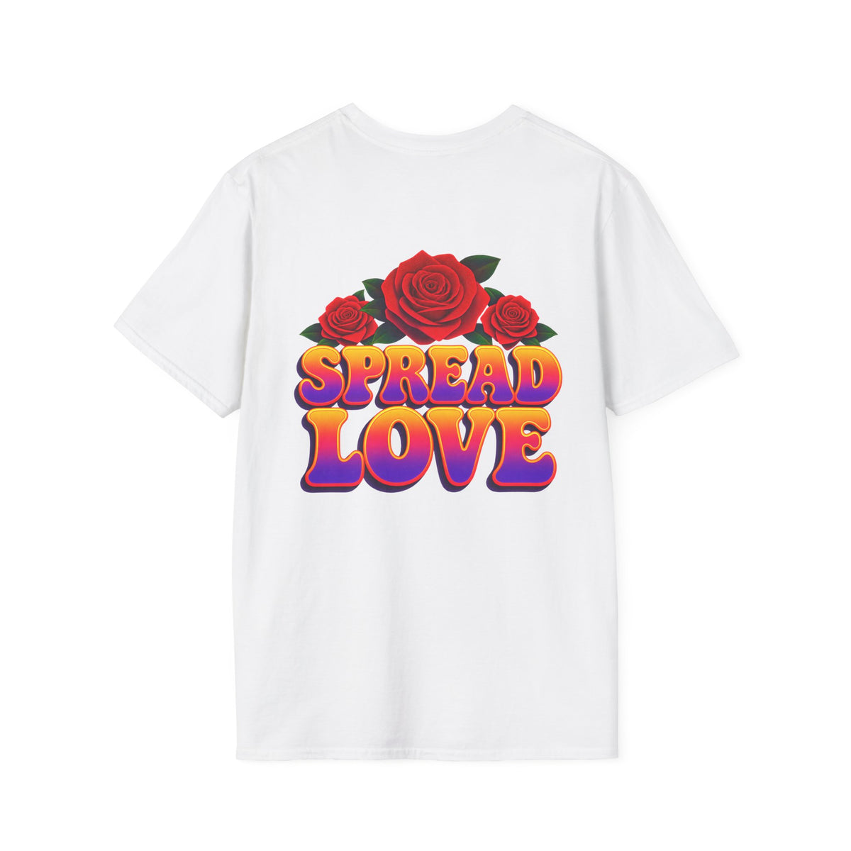 Inspirational Rose Graphic Tee – Spread Love T-Shirt