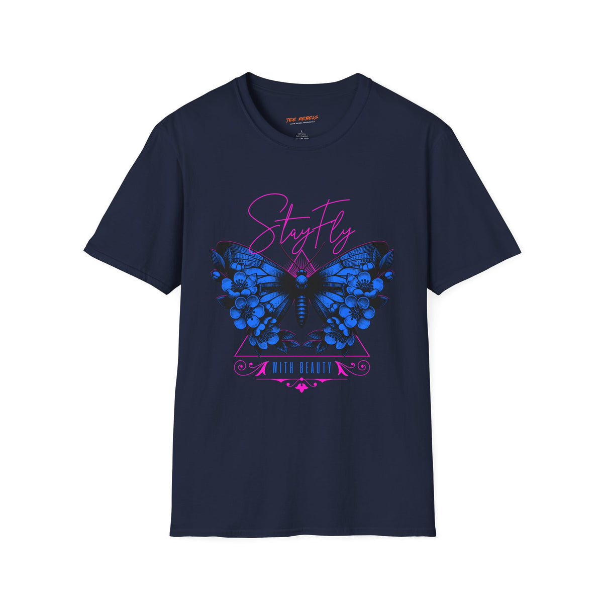Butterfly Stay Fly Graphic T-Shirt & Spread Love Rose