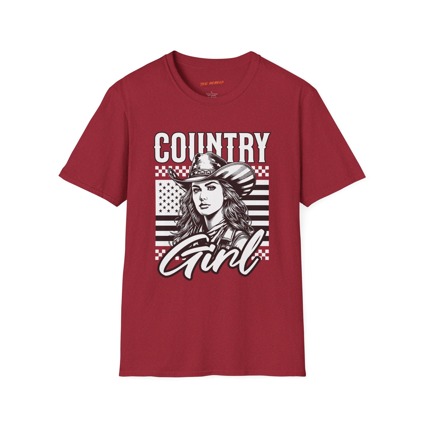 Country Girl Unisex Streetwear T-Shirt | American Girl Graphic T-Shirt | Country Rebel Frequency