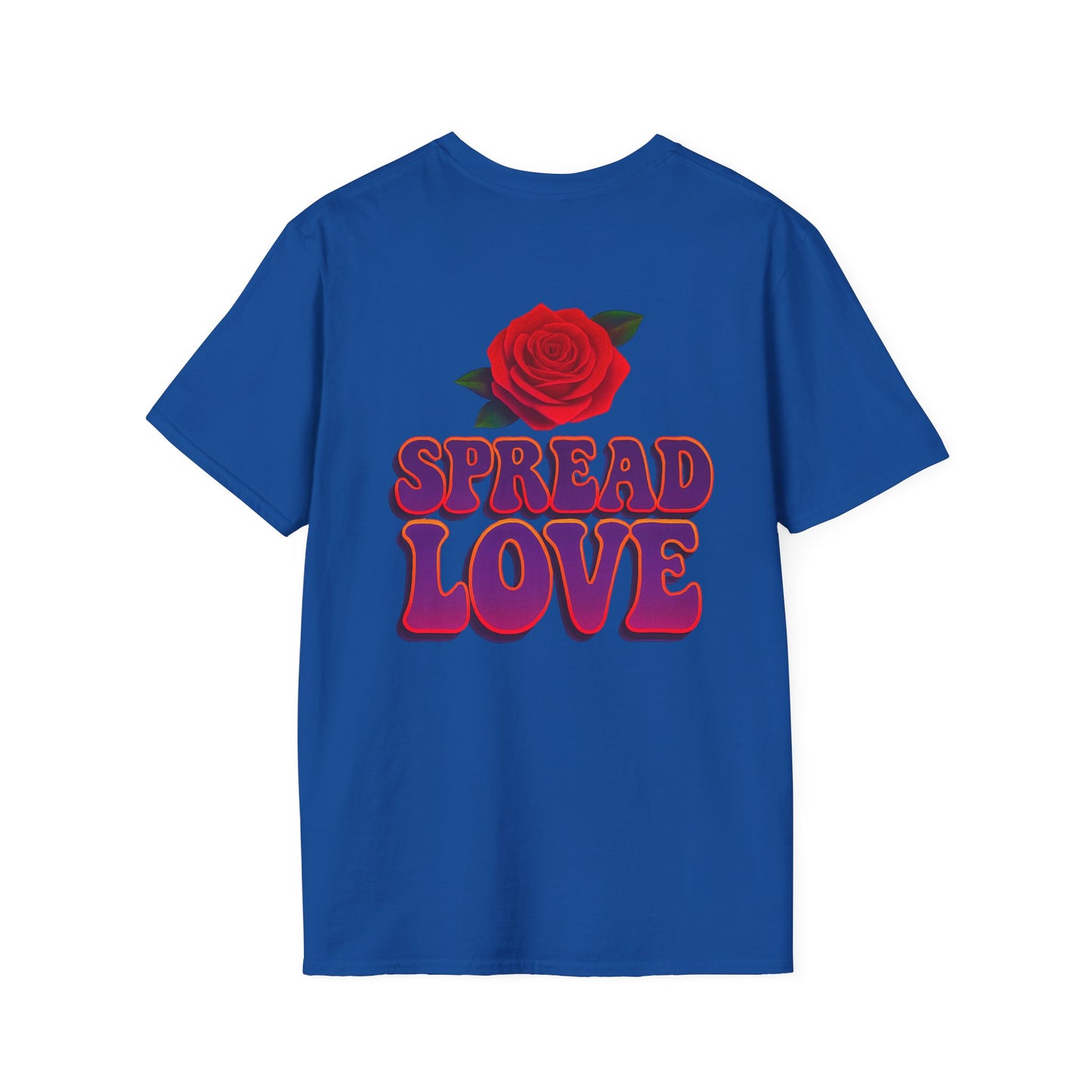 Become Butterfly T-Shirt — Pink Butterfly & "Spread Love" Rose Graphic Tee