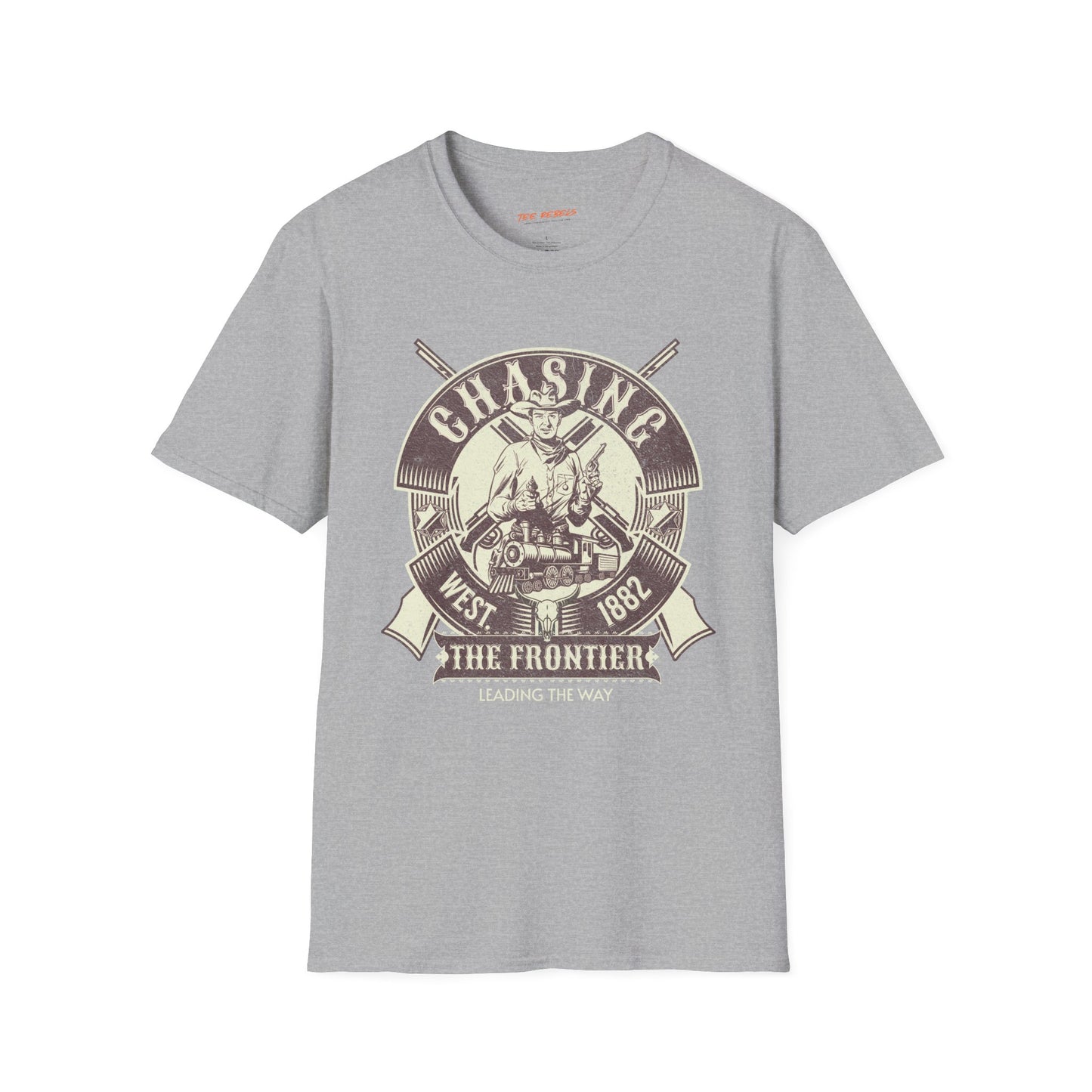 Chasing the Frontier Unisex Streetwear T-Shirt | Vintage Wild West Tee | American Western | Frontier Rebel Frequency