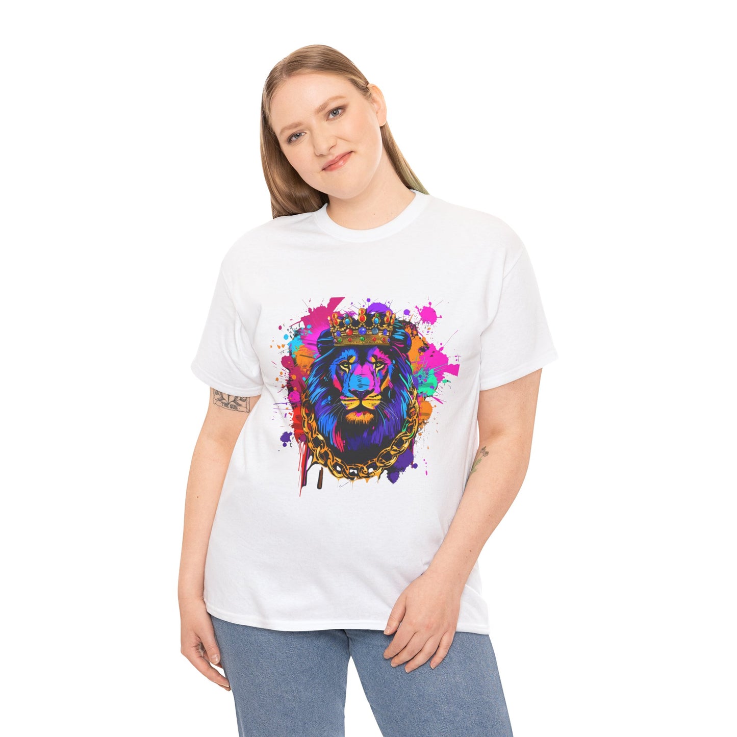 Royal Lion Graphic Unisex Heavy Cotton Tee | Lion Rebel Frequency