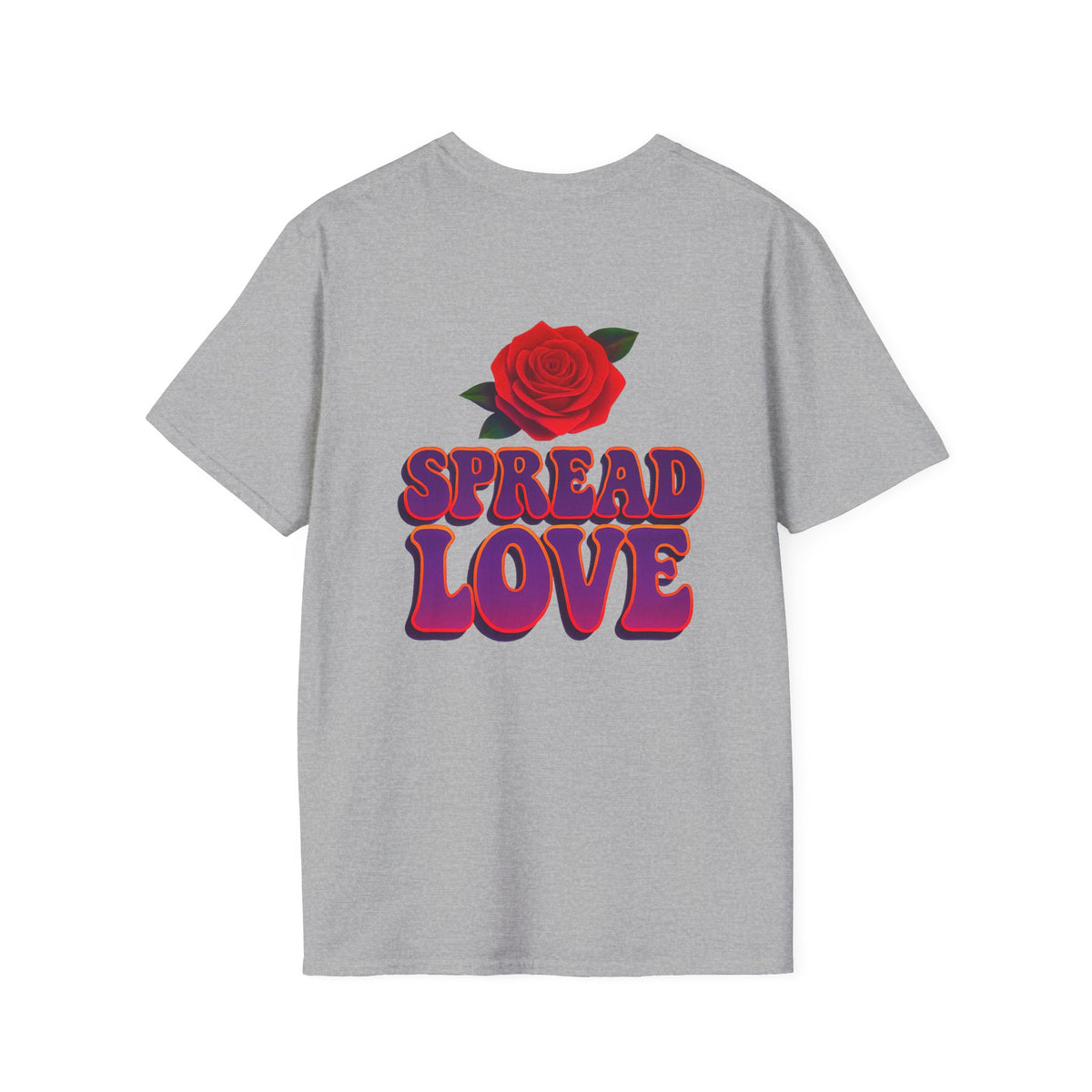 Butterfly Flower — Spread Love Rose Graphic T-Shirt