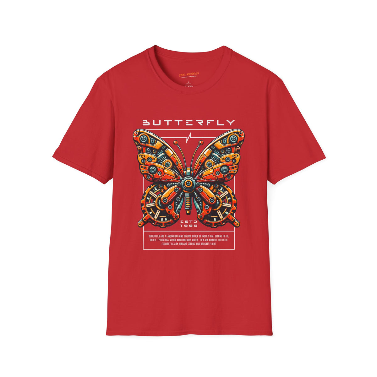Retro Floral Butterfly Graphic Tee Spread - Love Rose T-Shirt