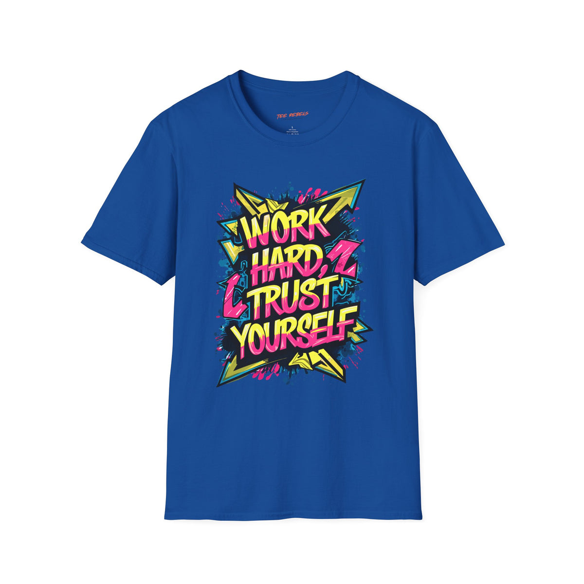 Motivational T-Shirt - Work Hard Trust Yourself & Spread Love Graphic T-Shirt