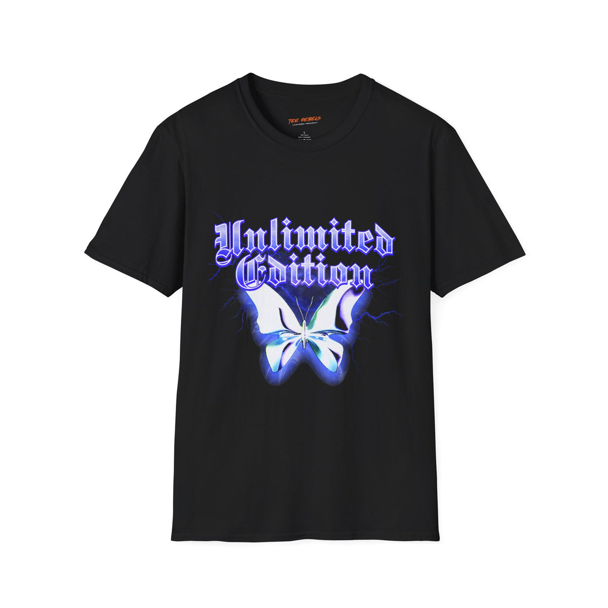 Unlimited Edition Butterfly Spread Love Rose Graphic T-Shirt