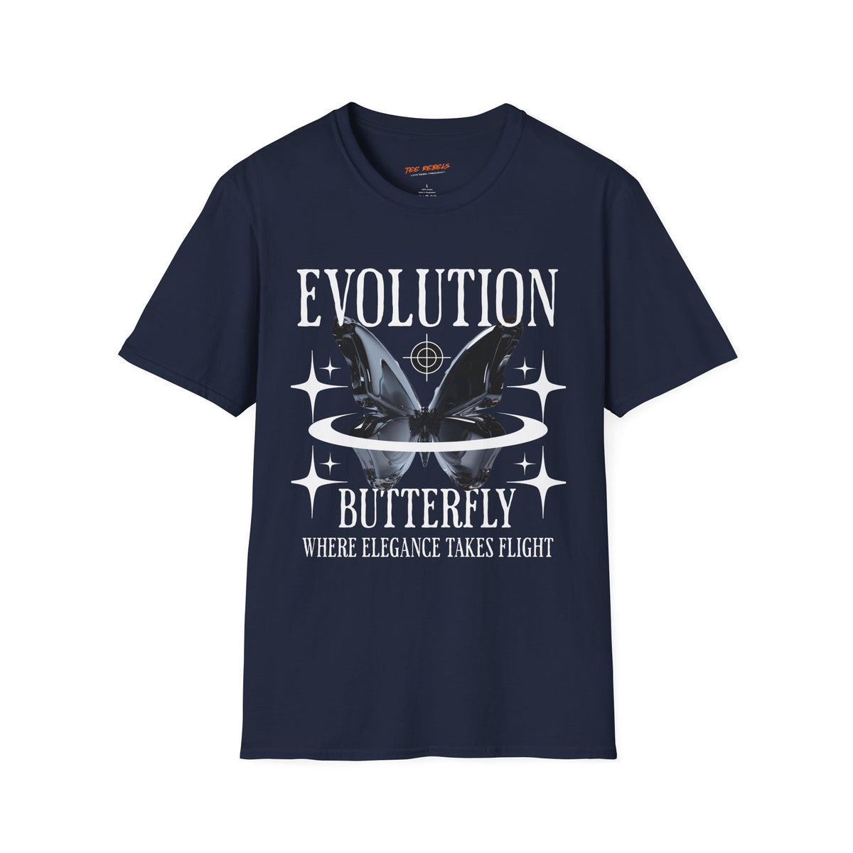 Evolution Butterfly 3 Spread Love Rose Graphic T-Shirt