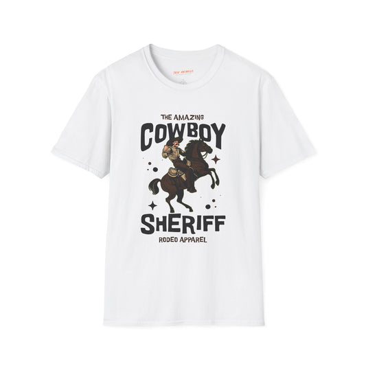 Cowboy Sheriff Unisex Streetwear T-Shirt | Western Graphic T-Shirt | Cowboy Rebel Frequency