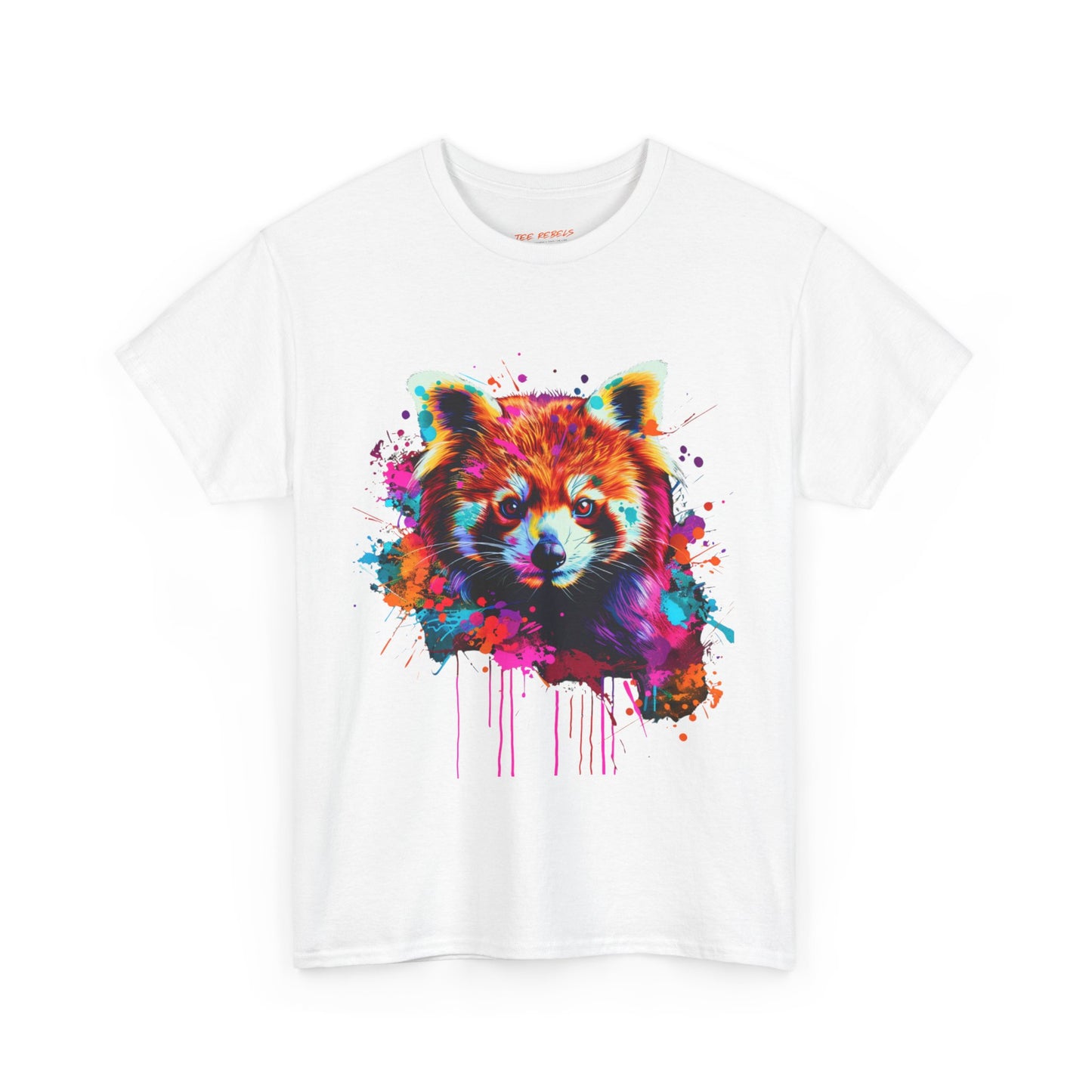 Colorful Fox Graphic Unisex Heavy Cotton Tee - Fox Rebel Frequency