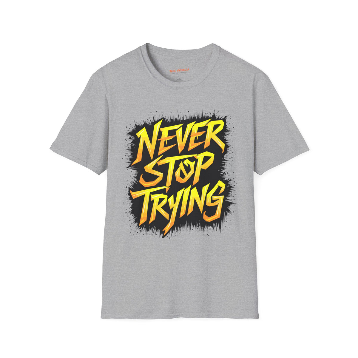 Motivational T-Shirt - Never Stop Trying & Spread Love T-Shirt
