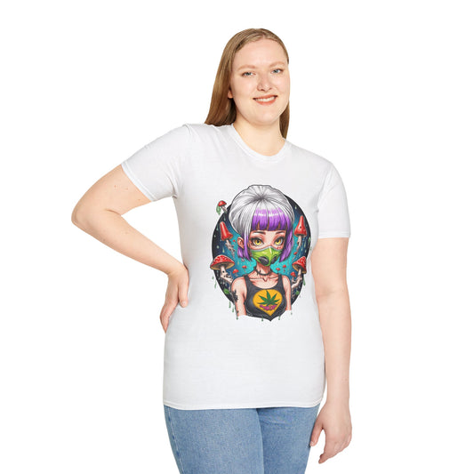 Psychedelic Punk Girl Unisex T-Shirt | Punk Rebel Frequency