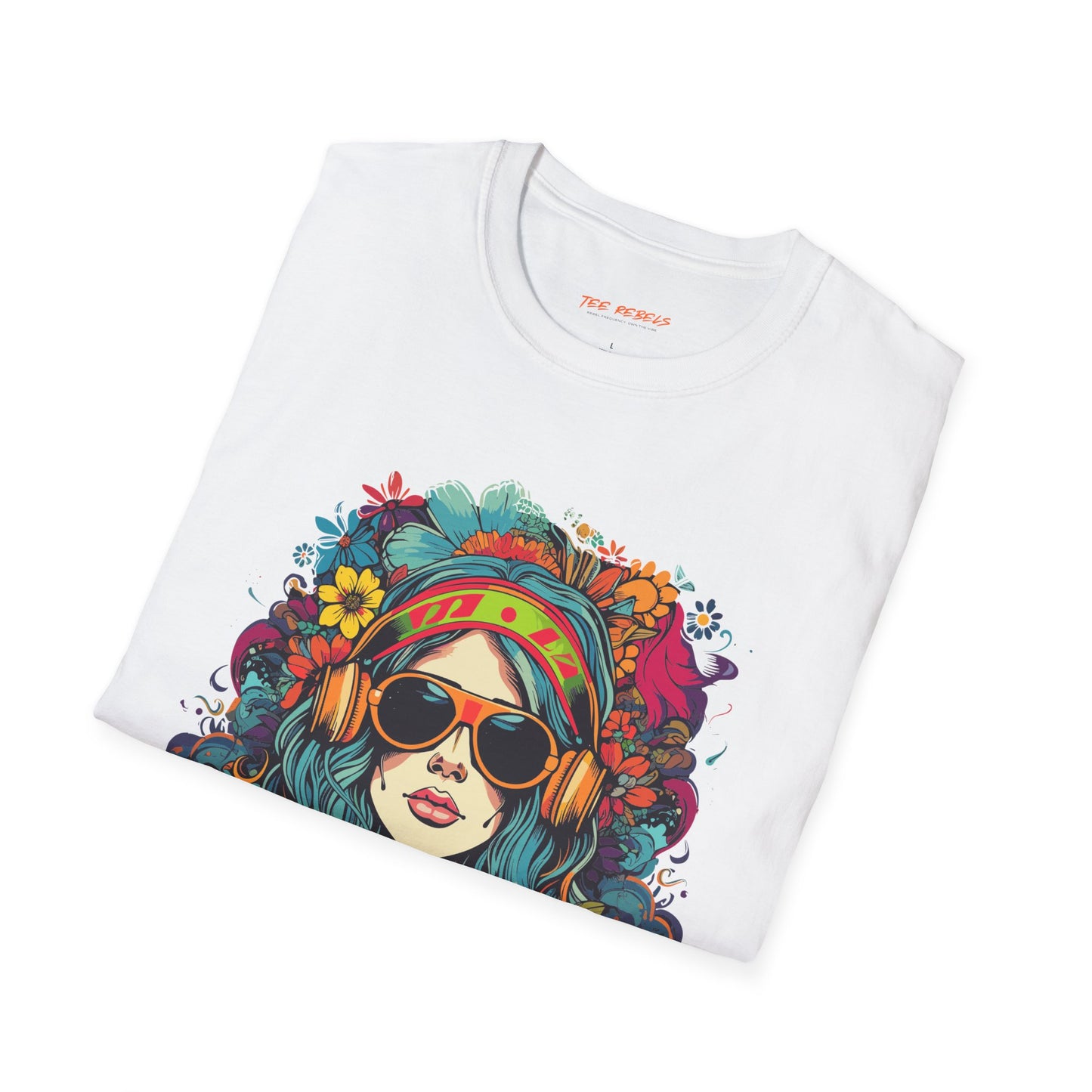 Boho Women Vibin to Music Unisex T-Shirt | Boho Rebel Frequency