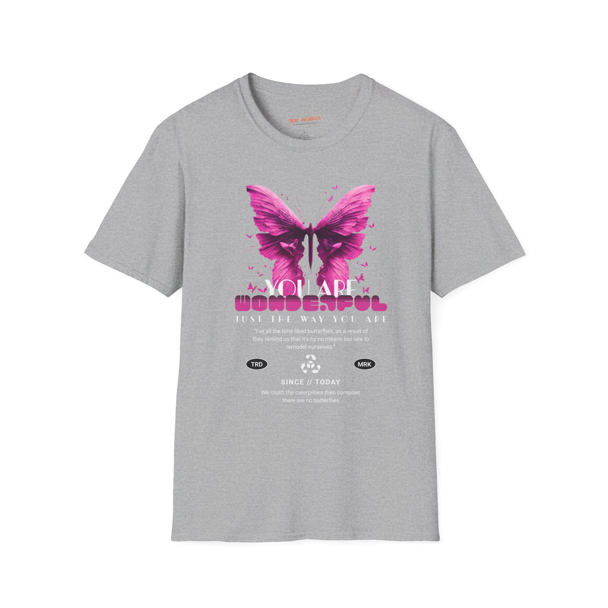Spread Love Butterfly & Rose Graphic T-Shirt