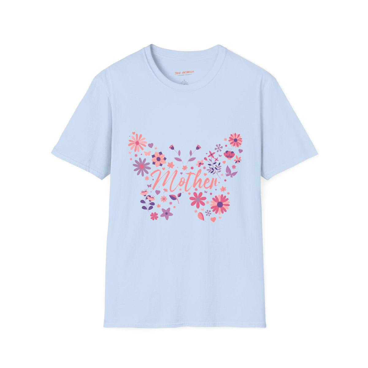 Mother Butterfly Graphic Spread Love Floral T-Shirt
