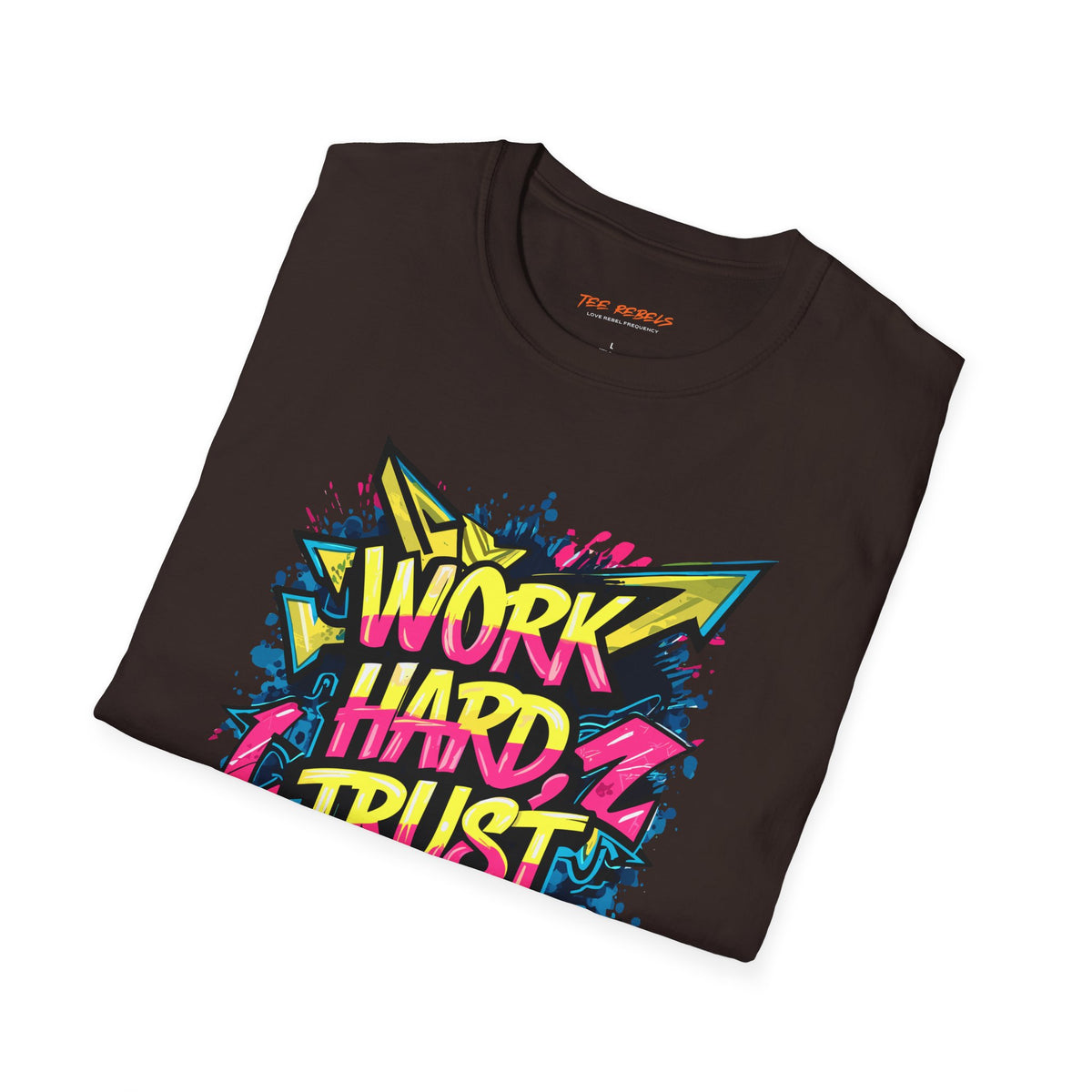 Motivational T-Shirt - Work Hard Trust Yourself & Spread Love Graphic T-Shirt