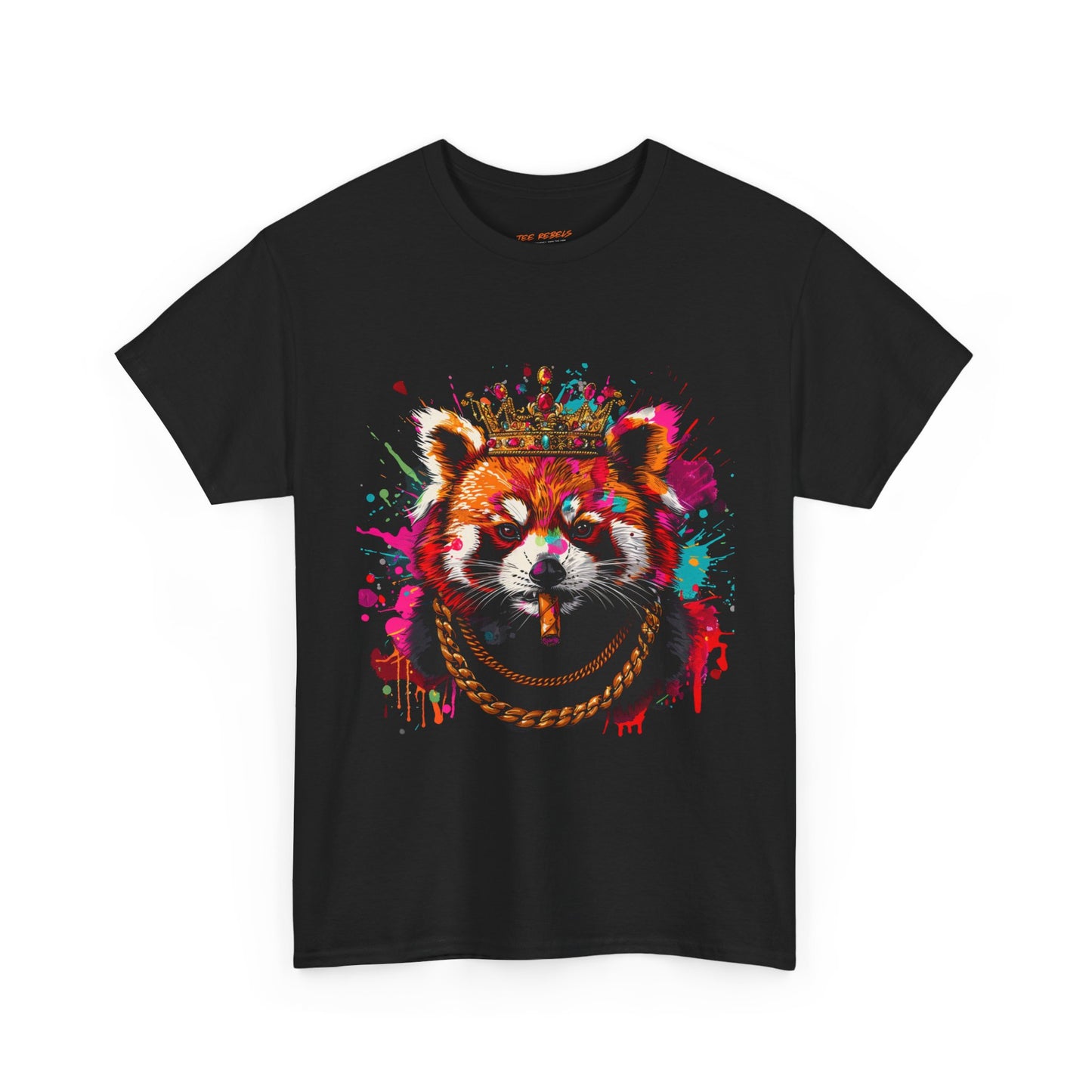 King Red Panda Unisex Heavy Cotton Tee | Red Panda Rebel Frequency