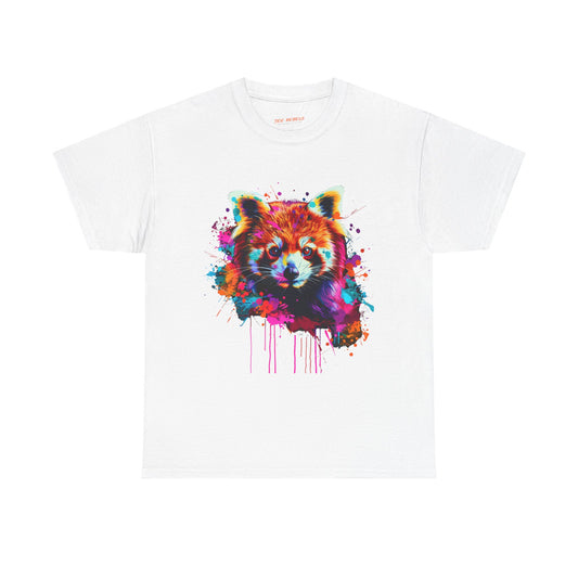 Colorful Fox Graphic Unisex Heavy Cotton Tee - Fox Rebel Frequency