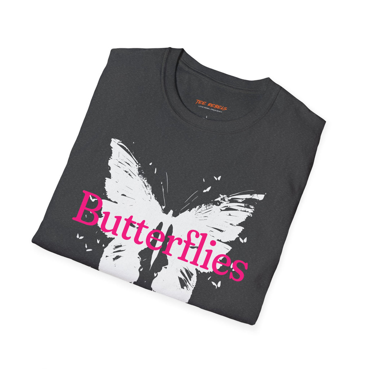 Butterflies “Wild and Free” T‑Shirt — Spread Love Rose Graphic Tee