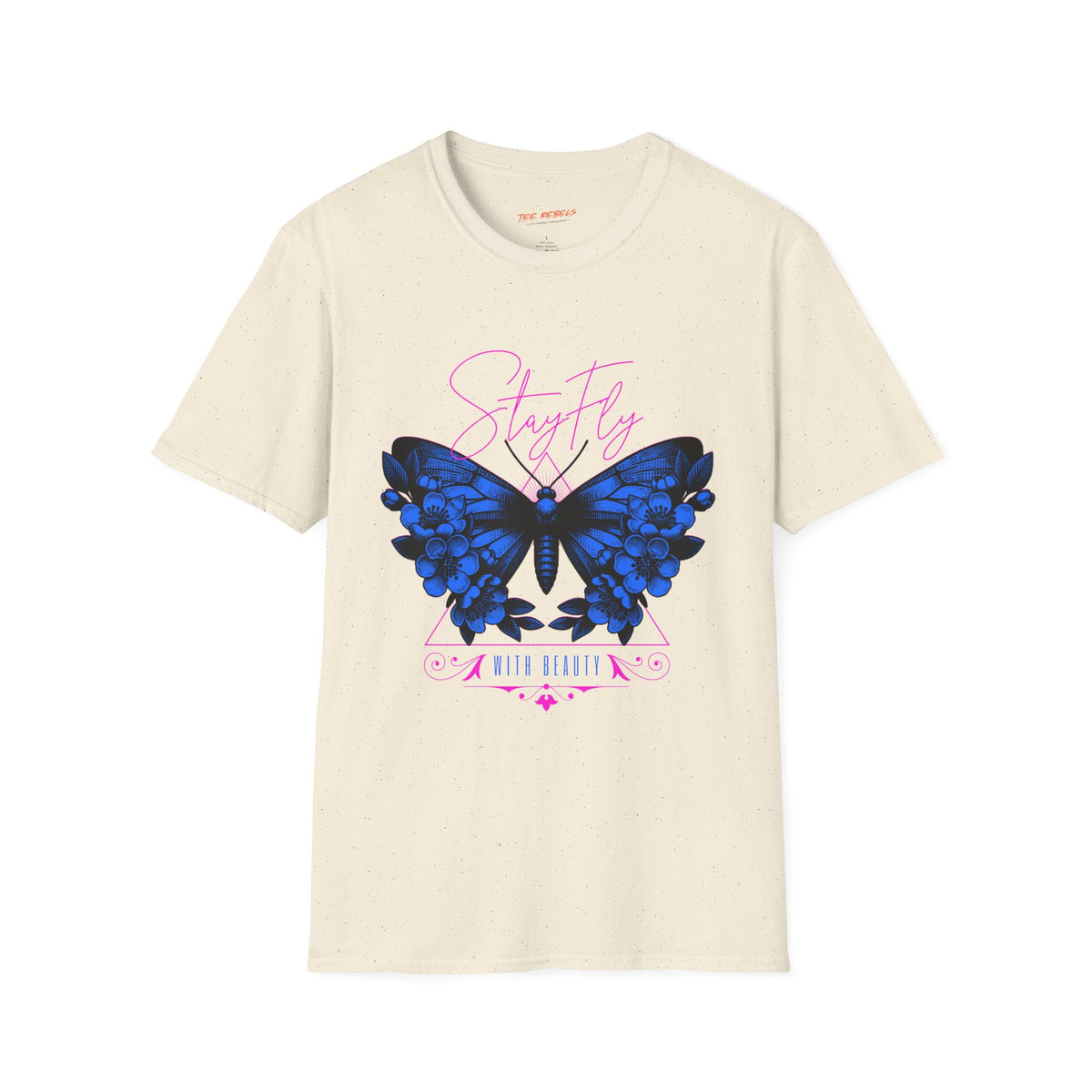 Butterfly Stay Fly Graphic T-Shirt & Spread Love Rose
