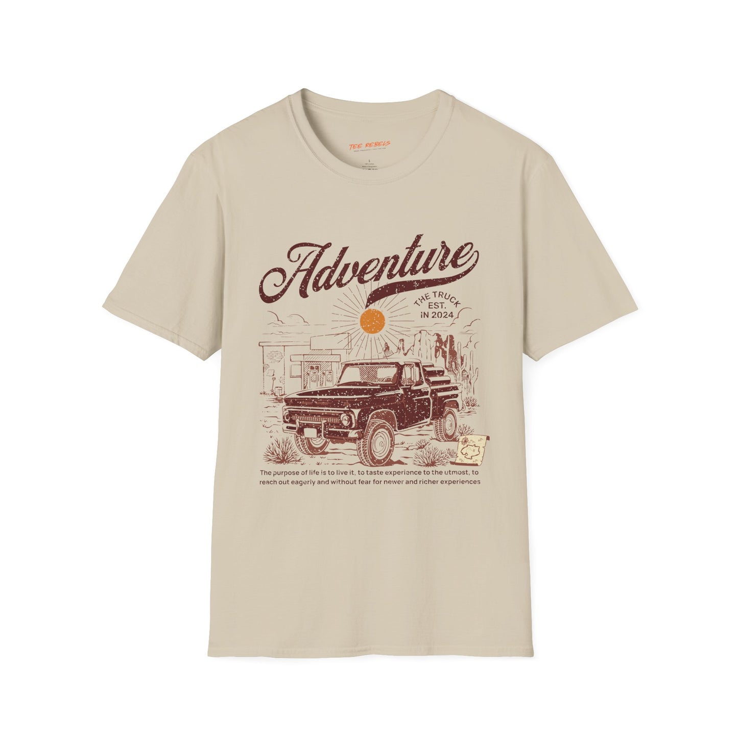 Adventure Truckin Unisex Streetwear T-Shirt | Adventure Graphic T-Shirt | Adventure Rebel Frequency