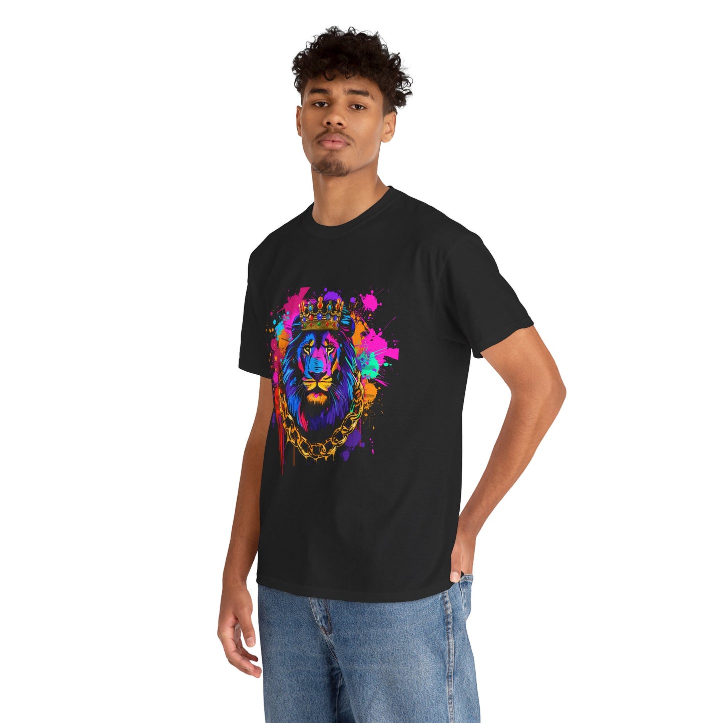 Royal Lion Graphic Unisex Heavy Cotton Tee | Lion Rebel Frequency