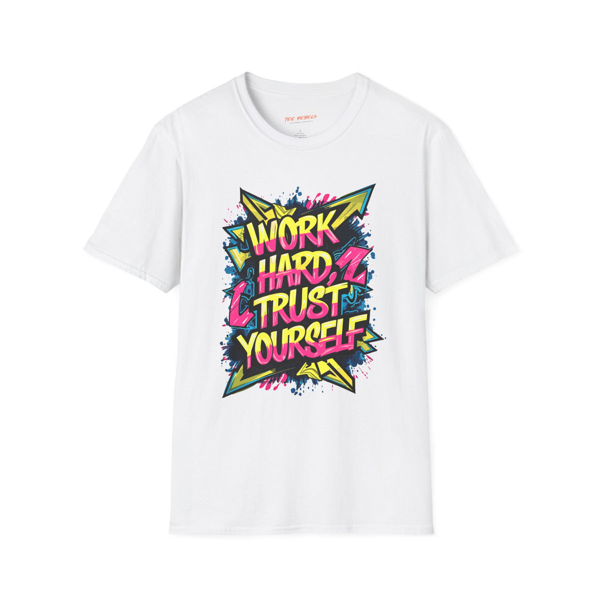 Motivational T-Shirt - Work Hard Trust Yourself & Spread Love Graphic T-Shirt